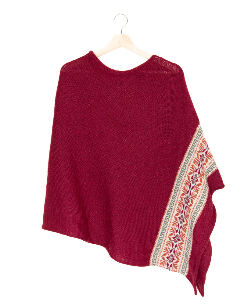 Nordic Poncho Hibiscus