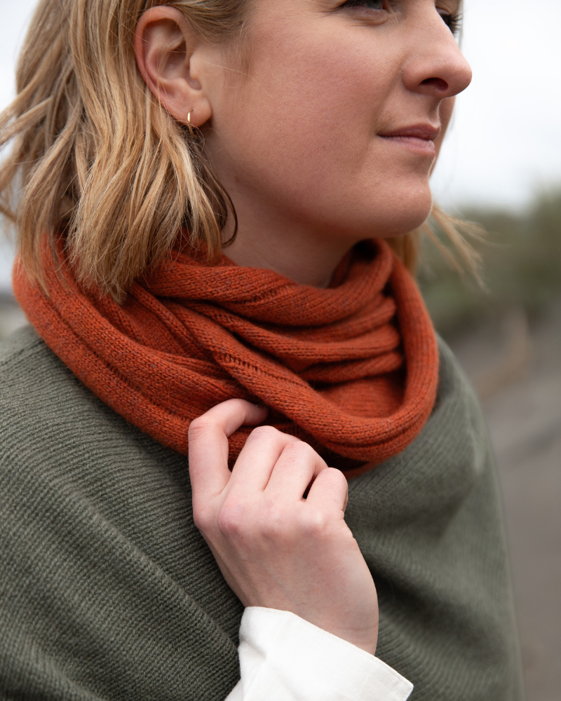 Ripple snood Henna
