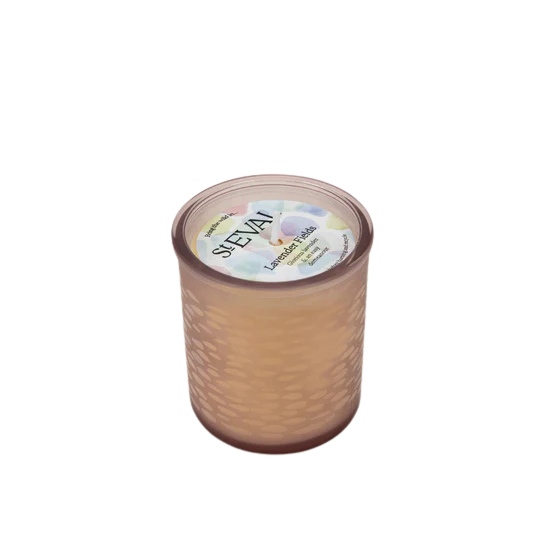 Glass Beachcombing Candle Lavender Fields