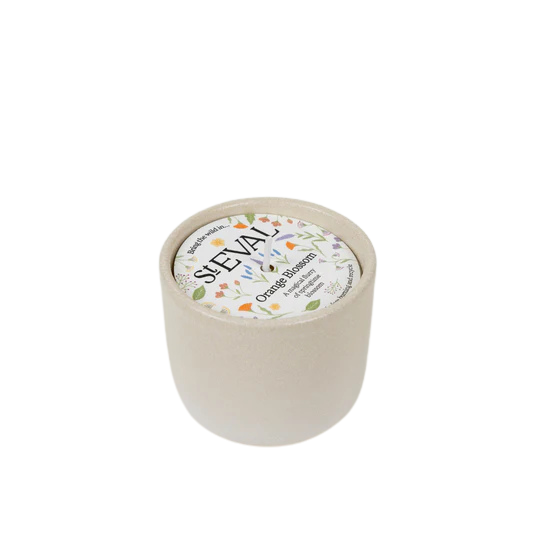 Orange Blossom Candle Pot