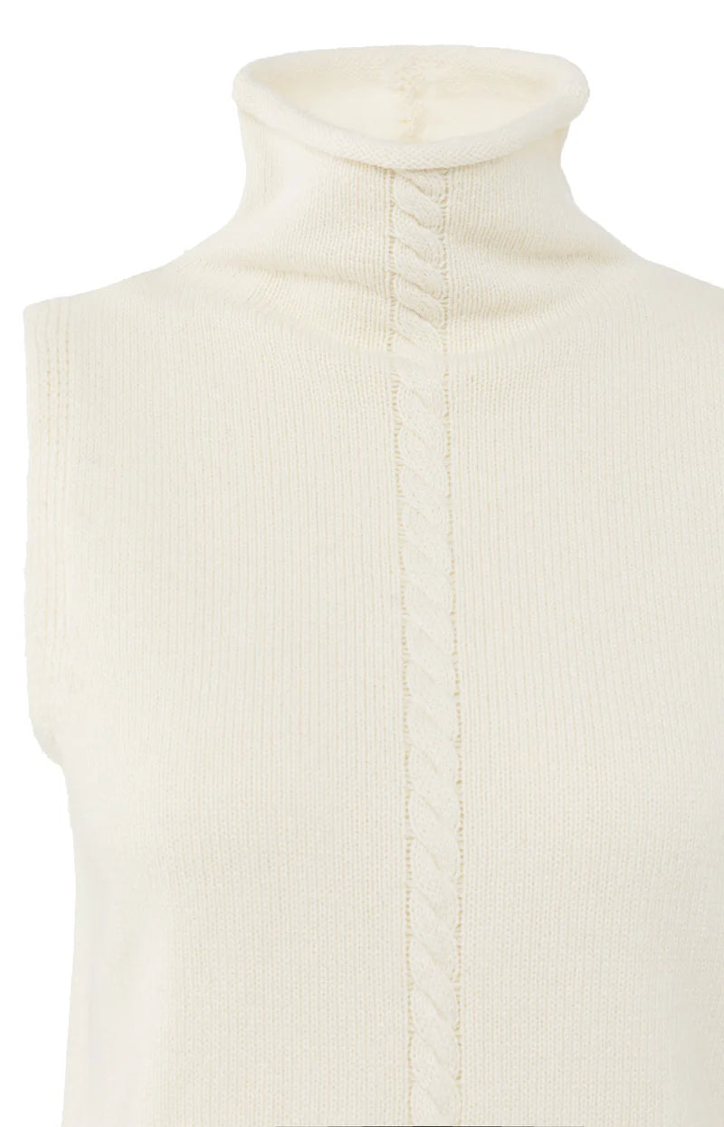 Yaya Sleeveless Cable Jumper