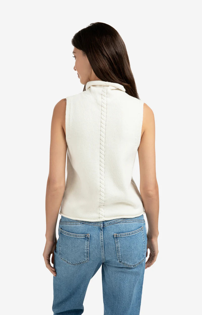 Yaya Sleeveless Cable Jumper