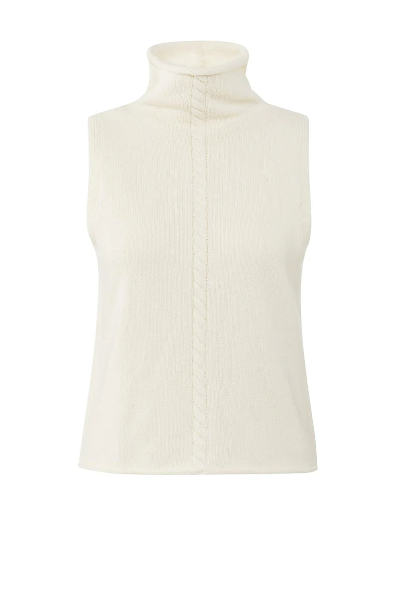 Yaya Sleeveless Cable Jumper