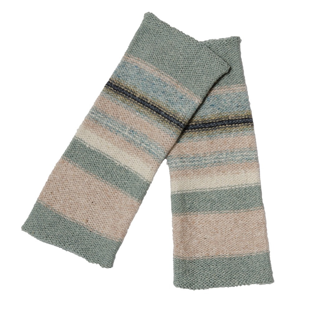 Stripe wrist warmers