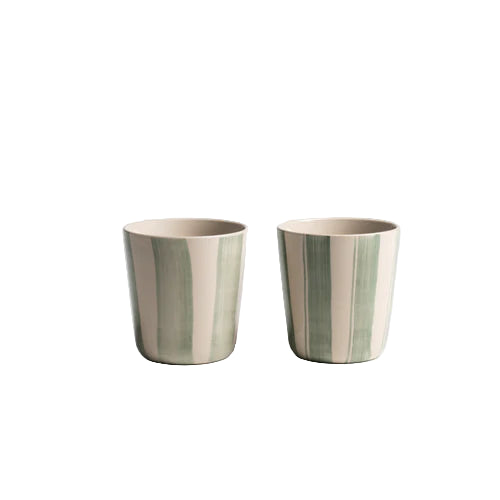 Set of 2 Kindred Large Beaker Sage Green