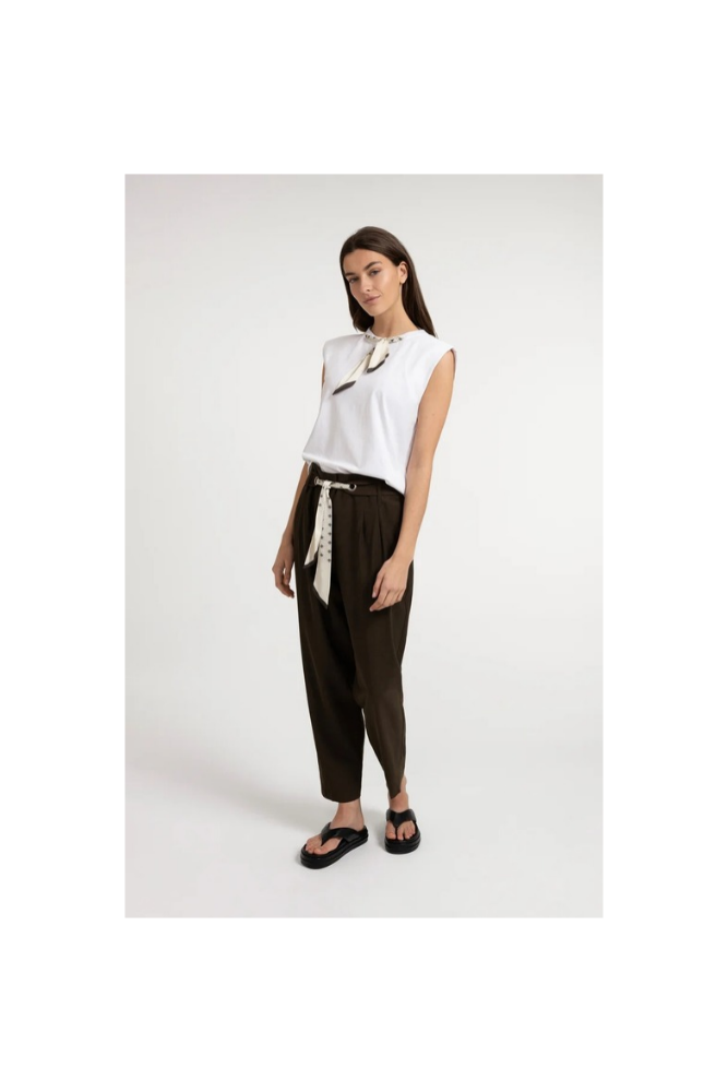 
                  
                    Yaya sleeveless top with scarf detail
                  
                