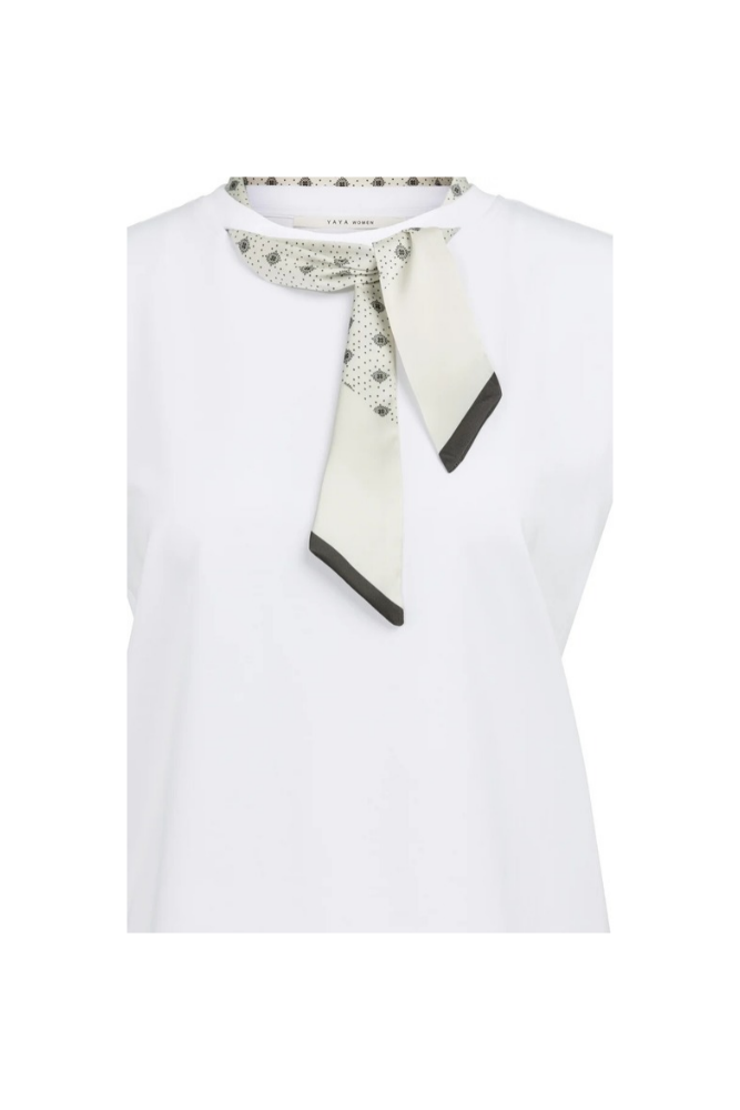 
                  
                    Yaya sleeveless top with scarf detail
                  
                