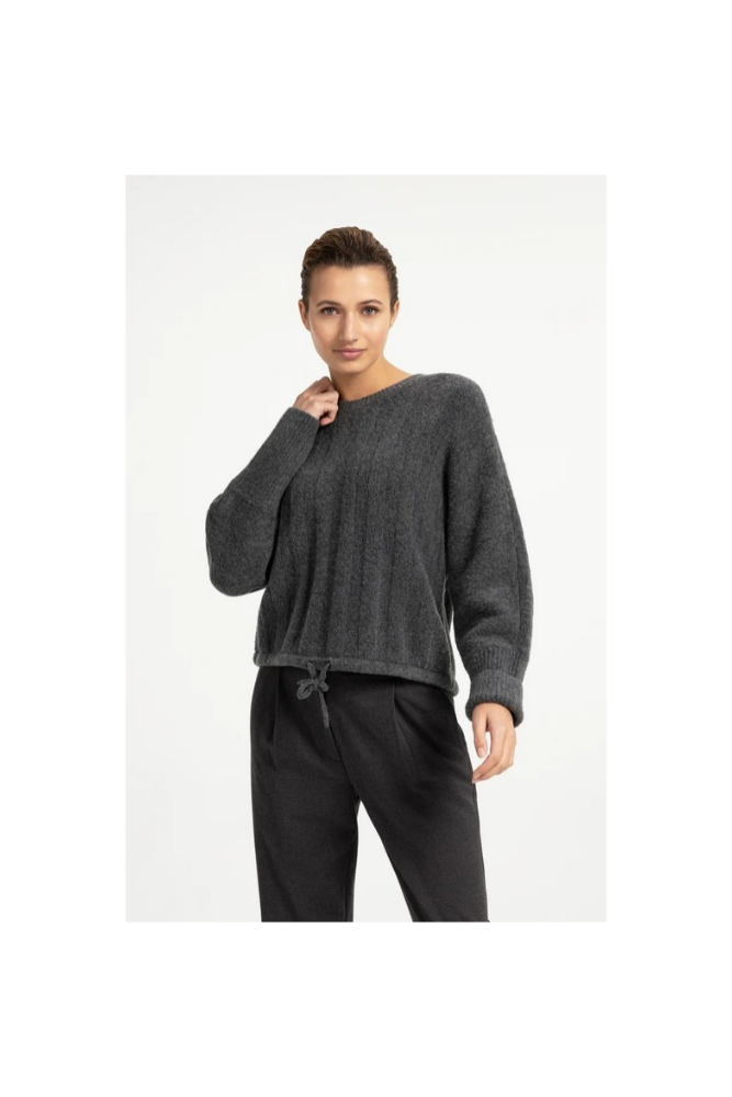 
                  
                    Yaya sweater with batwing sleeves & drawcord
                  
                
