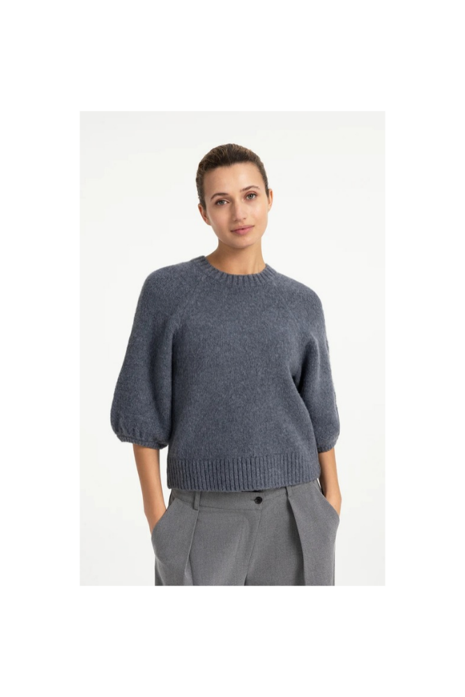 
                  
                    Yaya knitted sweater with balloon sleeves
                  
                