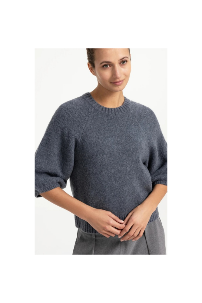 
                  
                    Yaya knitted sweater with balloon sleeves
                  
                