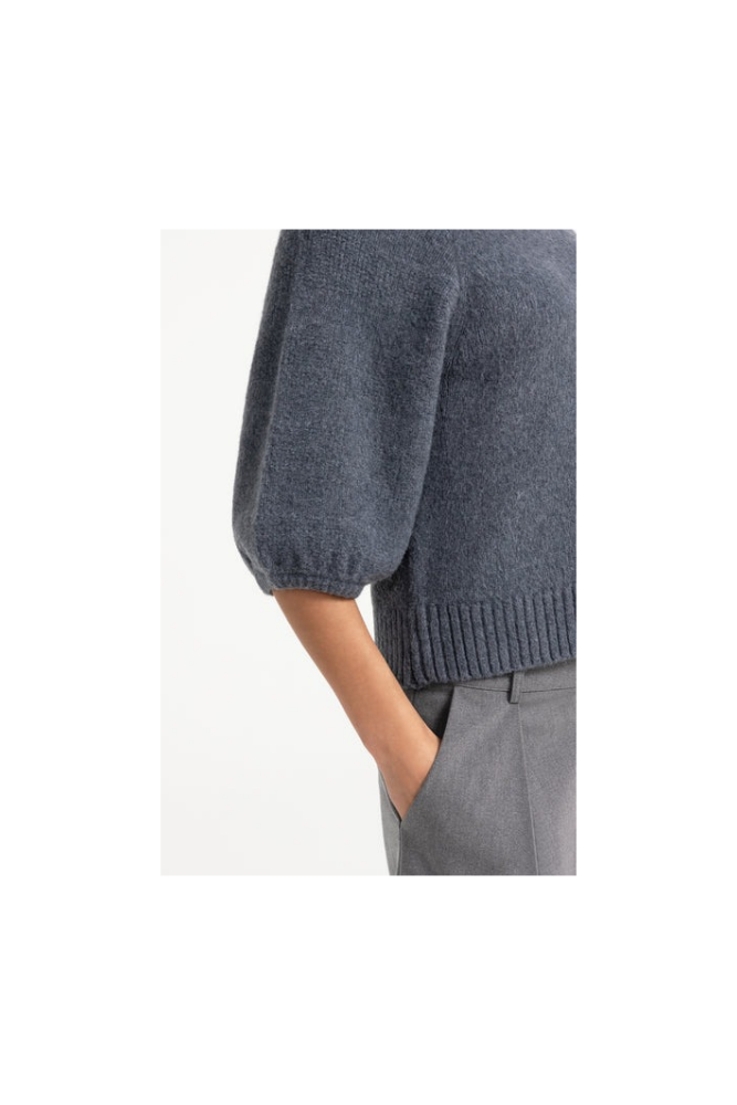 
                  
                    Yaya knitted sweater with balloon sleeves
                  
                