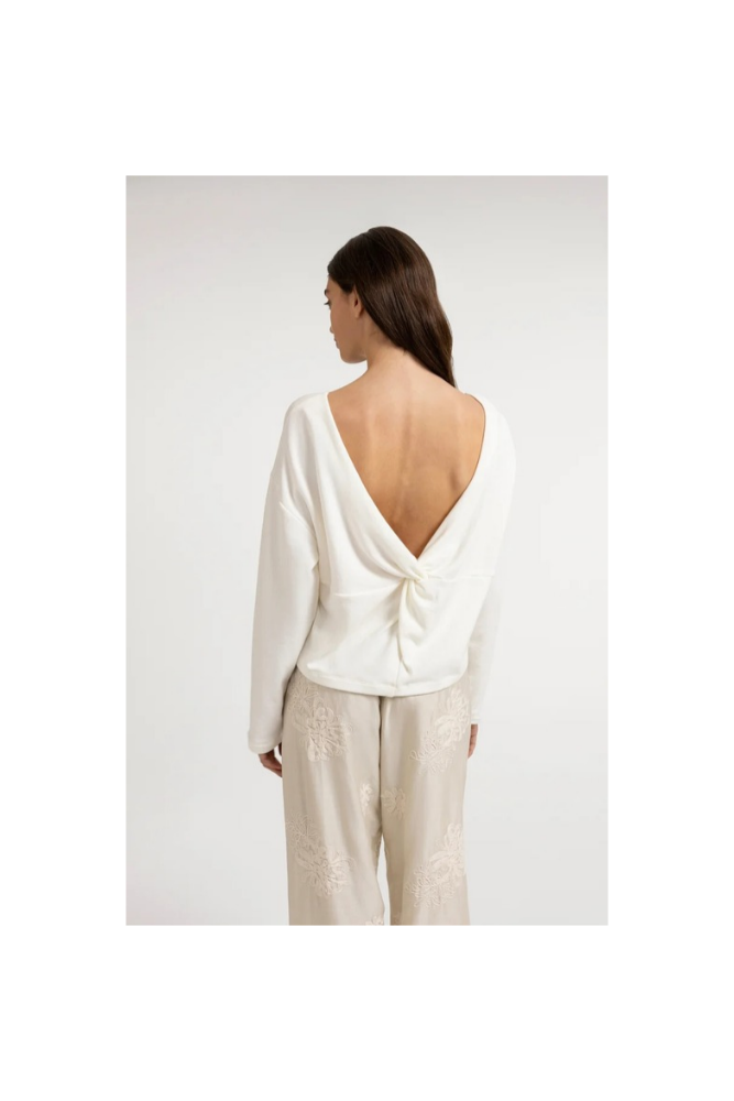 
                  
                    Yaya sweater with v neck and twisted detail
                  
                