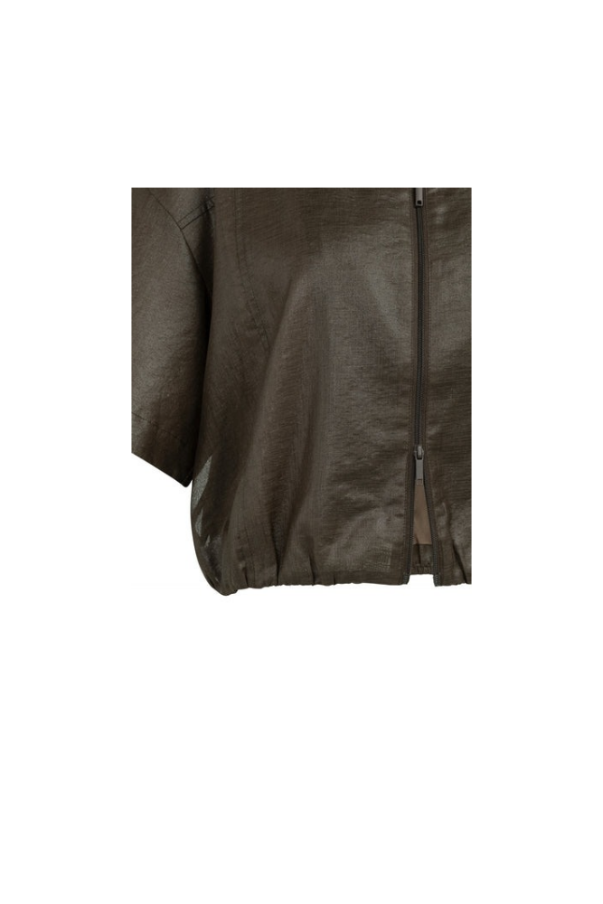 
                  
                    Yaya blouse jacket with coated finish
                  
                