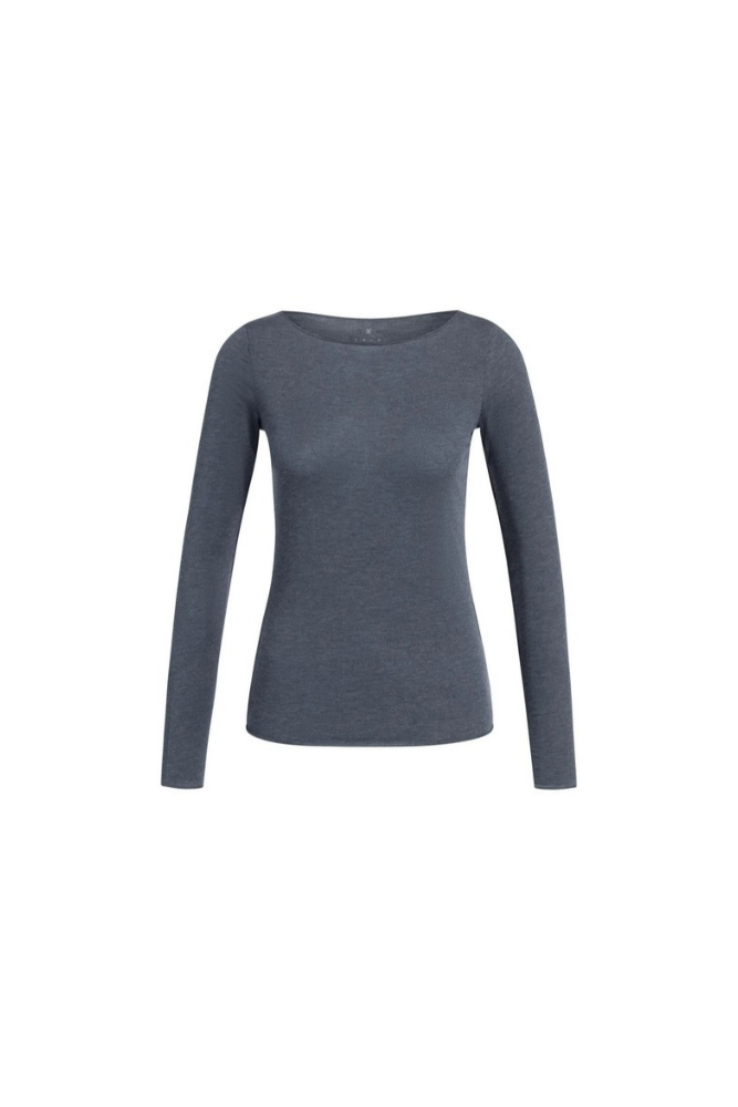 
                  
                    Yaya long sleeve top with boat neck
                  
                