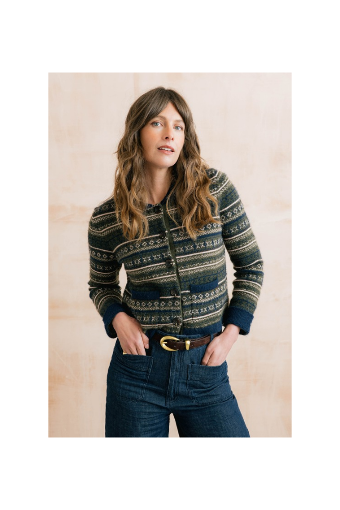 
                  
                    Lily & Me Chestnut fair isle jacket
                  
                