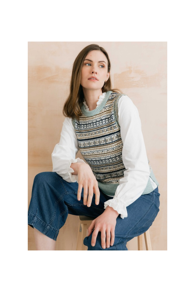 
                  
                    Lily & Me Joan fair isle tank mist
                  
                