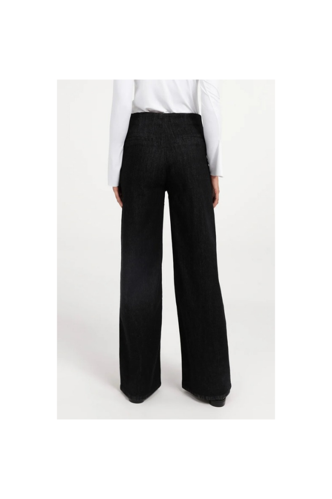 
                  
                    Yaya denim trousers with wide leg
                  
                