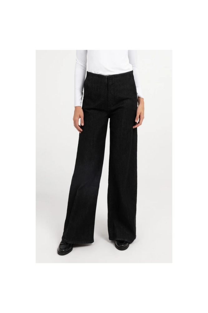 
                  
                    Yaya denim trousers with wide leg
                  
                