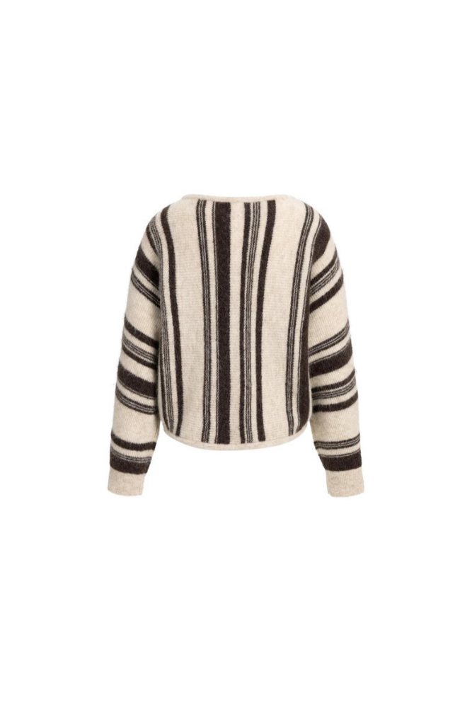
                  
                    Yaya boat neck sweater with stripe
                  
                