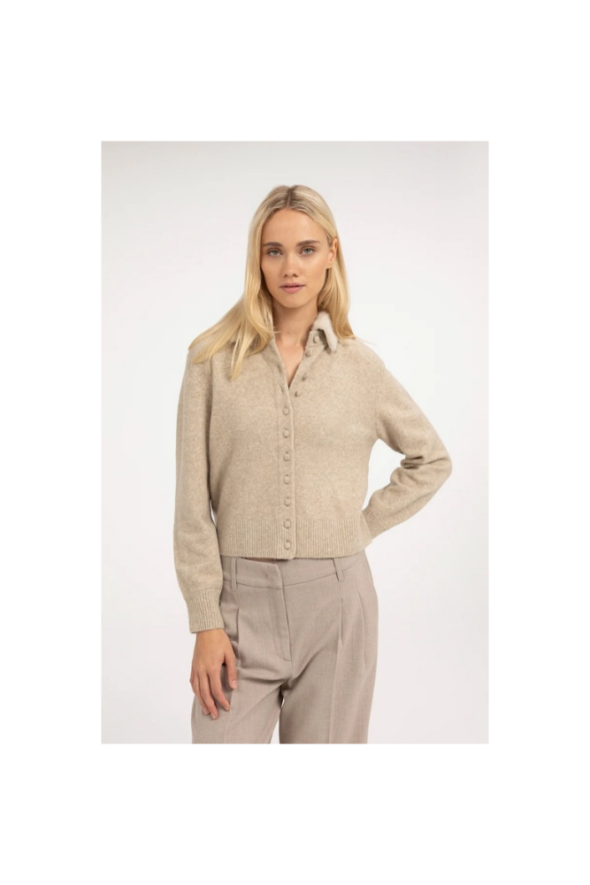
                  
                    Yaya cardigan with detachable collar
                  
                
