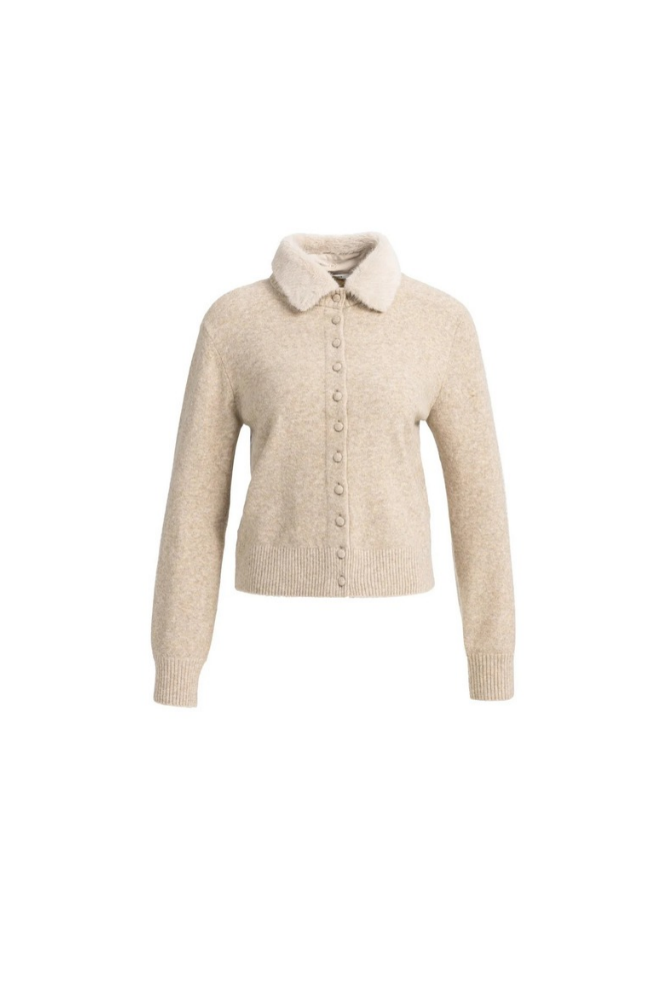 
                  
                    Yaya cardigan with detachable collar
                  
                