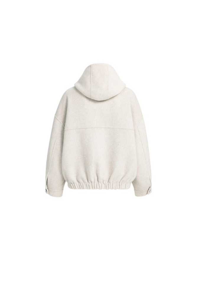 
                  
                    Yaya oversized wool blend jacket with hood
                  
                