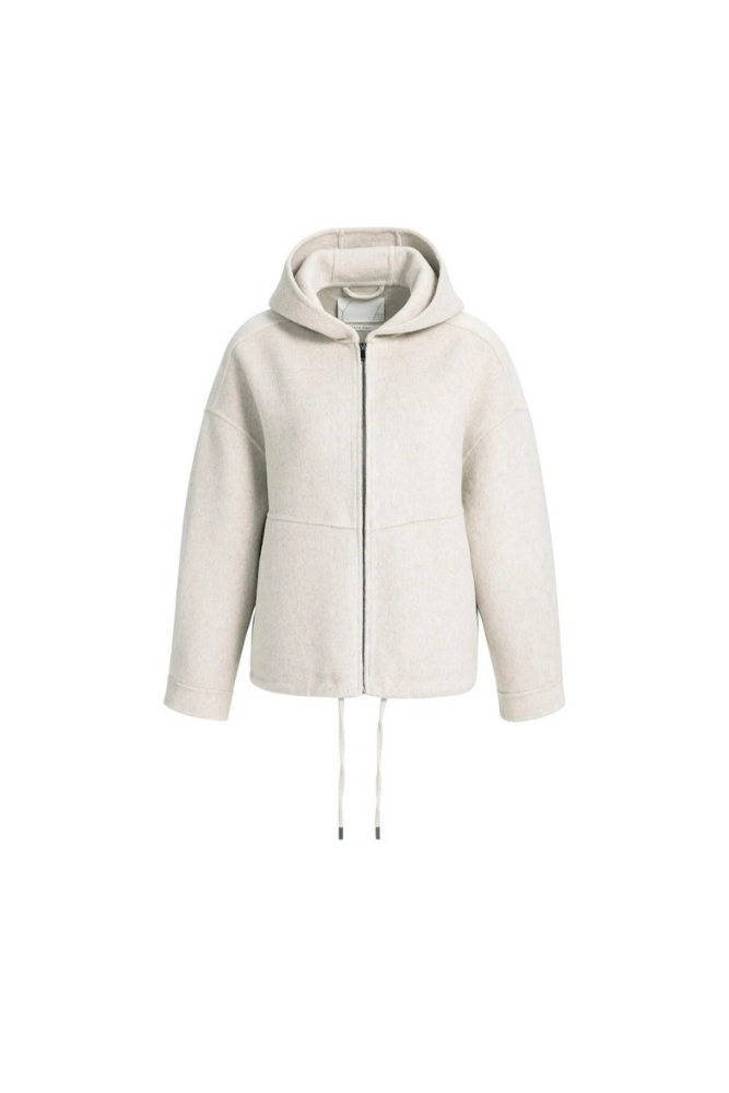 
                  
                    Yaya oversized wool blend jacket with hood
                  
                