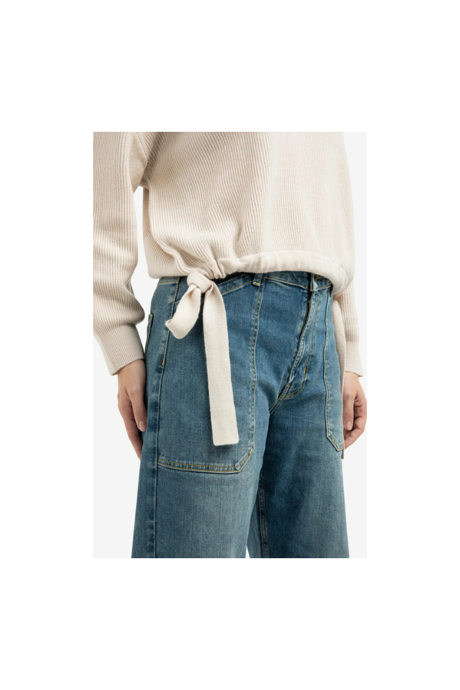 
                  
                    Yaya Knitted Sweater with tie details
                  
                