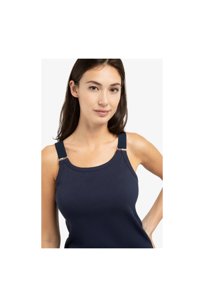 
                  
                    Yaya ribbed singlet with ring details
                  
                