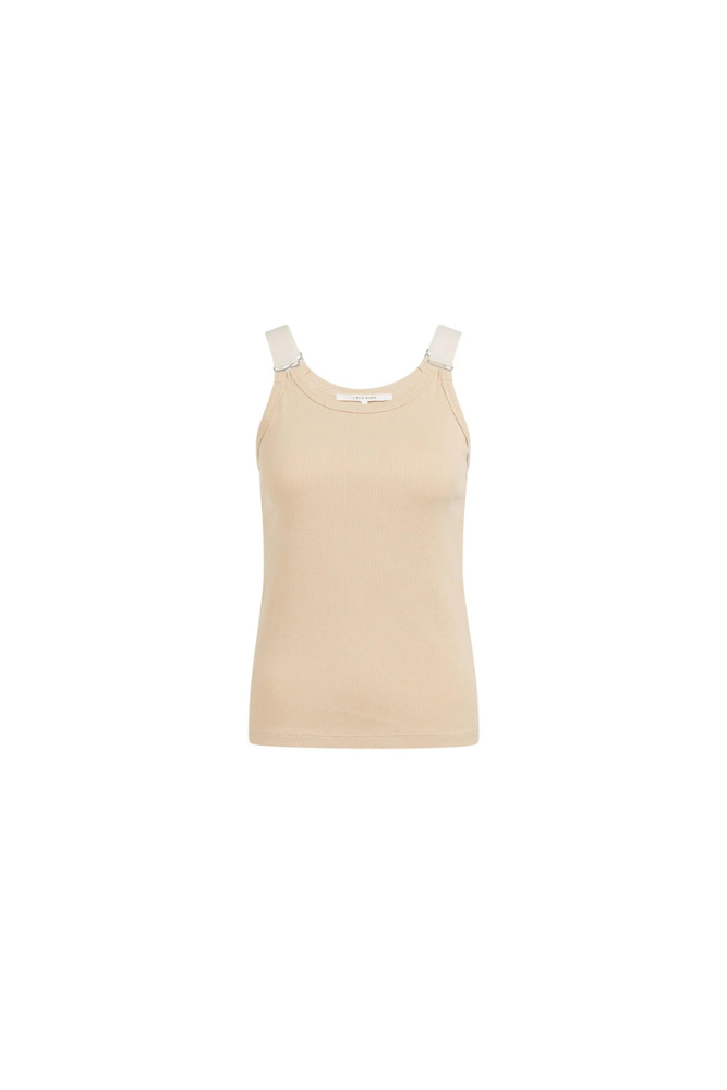 
                  
                    Yaya ribbed singlet with ring details
                  
                