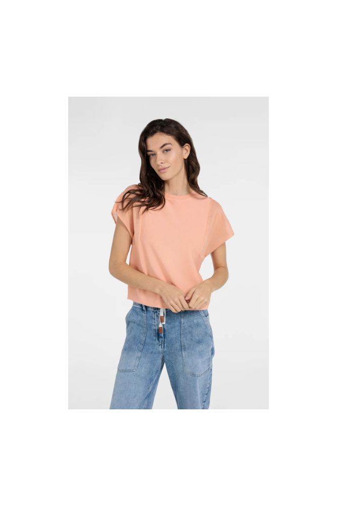 
                  
                    Yaya top with sheer short sleeves
                  
                