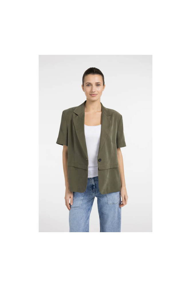 
                  
                    Yaya woven blazer with detachable zip
                  
                