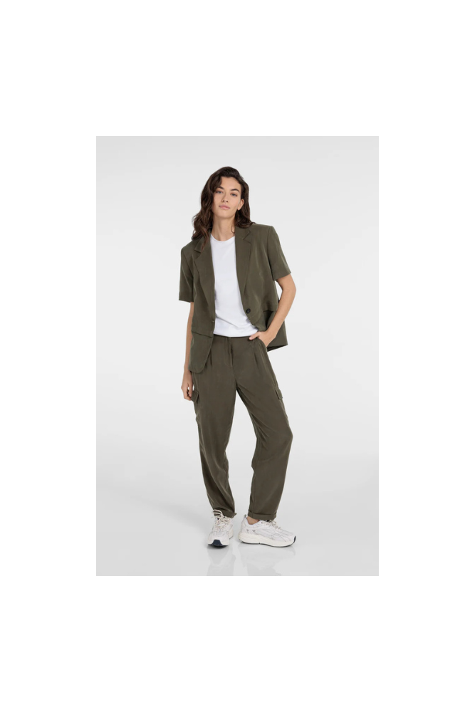 
                  
                    Yaya woven blazer with detachable zip
                  
                
