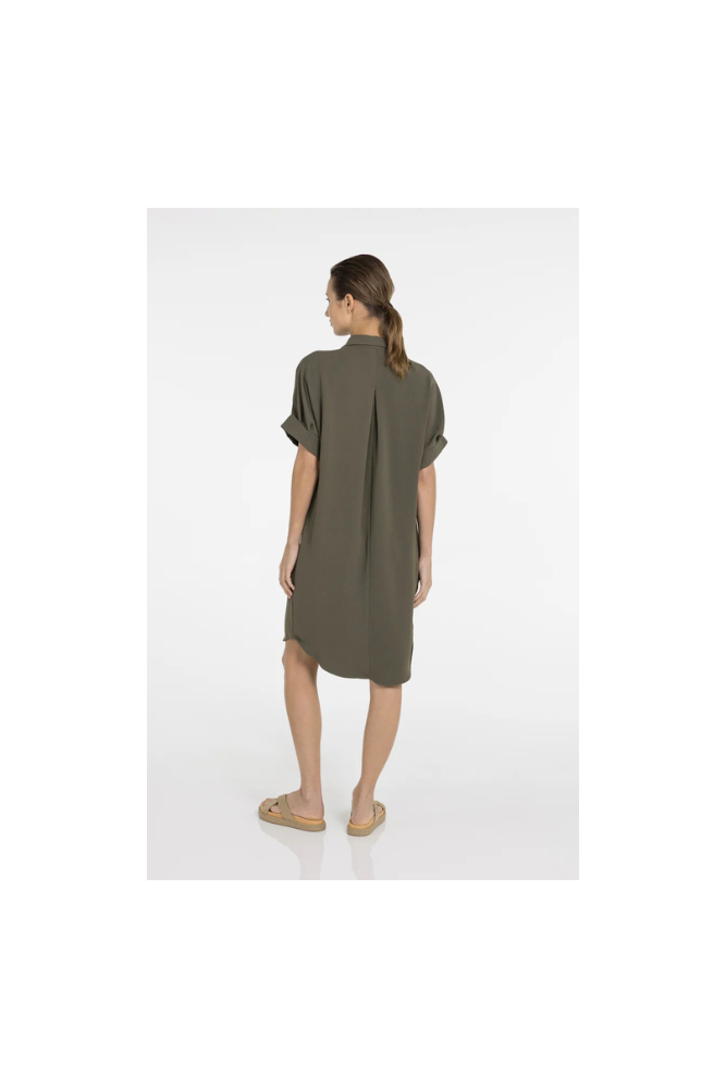
                  
                    Yaya v-neck dress with pleated sleeves
                  
                
