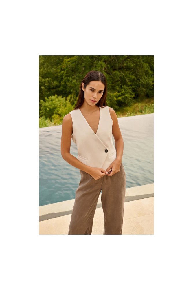 
                  
                    Yaya asymmetrical gilet
                  
                