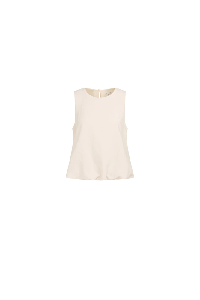 
                  
                    Yaya Sleeveless woven top with balloon edge
                  
                