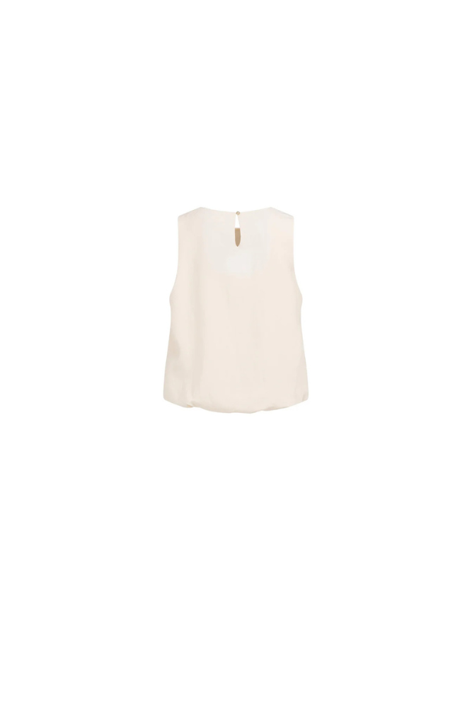 
                  
                    Yaya Sleeveless woven top with balloon edge
                  
                