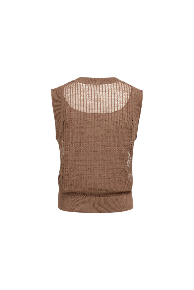 
                  
                    Open-knit Top With Underlayer
                  
                
