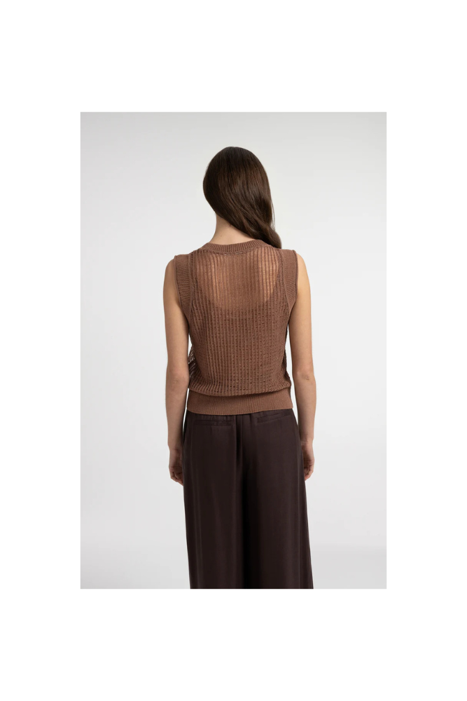 
                  
                    Open-knit Top With Underlayer
                  
                