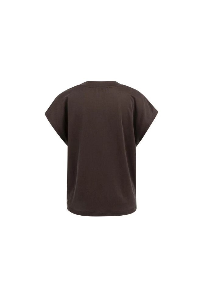 
                  
                    Top With Crew Neck & Cap Sleeves
                  
                