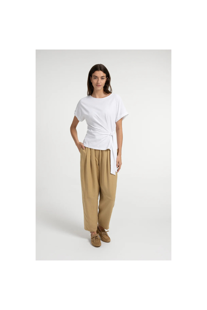 
                  
                    Top with round Neckline & Knot
                  
                