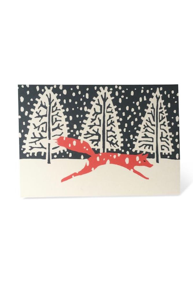Fox in Winter Card