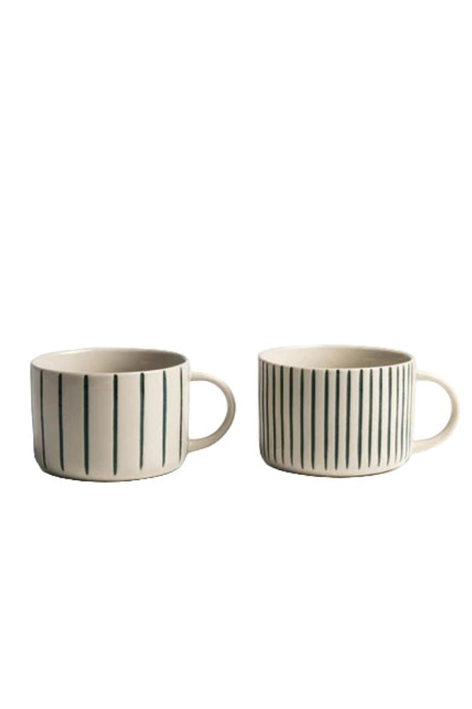 Set of 2 Kindred Large Mugs Sea Green