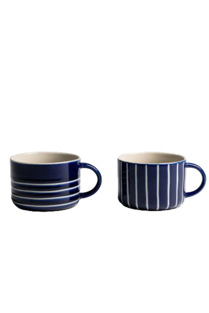 Set of 2 Kindred Large Mug Indigo Blue