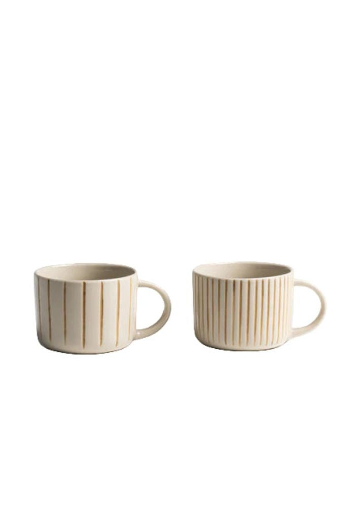 Set of 2 Kindred Mugs Mustard Yellow