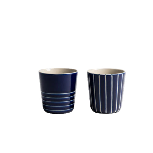 Set of 2 Kindred Large Beakers Indigo Blue