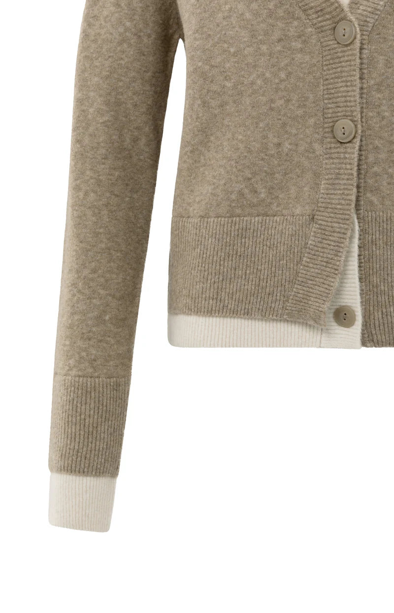 
                  
                    Yaya Cardigan with Contrast Detail
                  
                