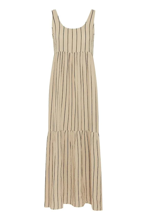 Ichi Foxa Striped Maxi Dress