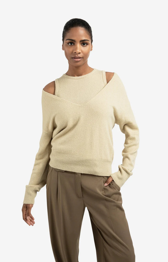 
                  
                    Yaya Knitted Sweater & Layered Top
                  
                