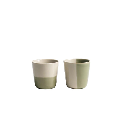 Set of 2 Kindred Beaker Sage Green